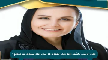 وفاء الرشيد تكشف أزمة جيل الغفوة: هل نحن أمام سقوط غير متوقع؟